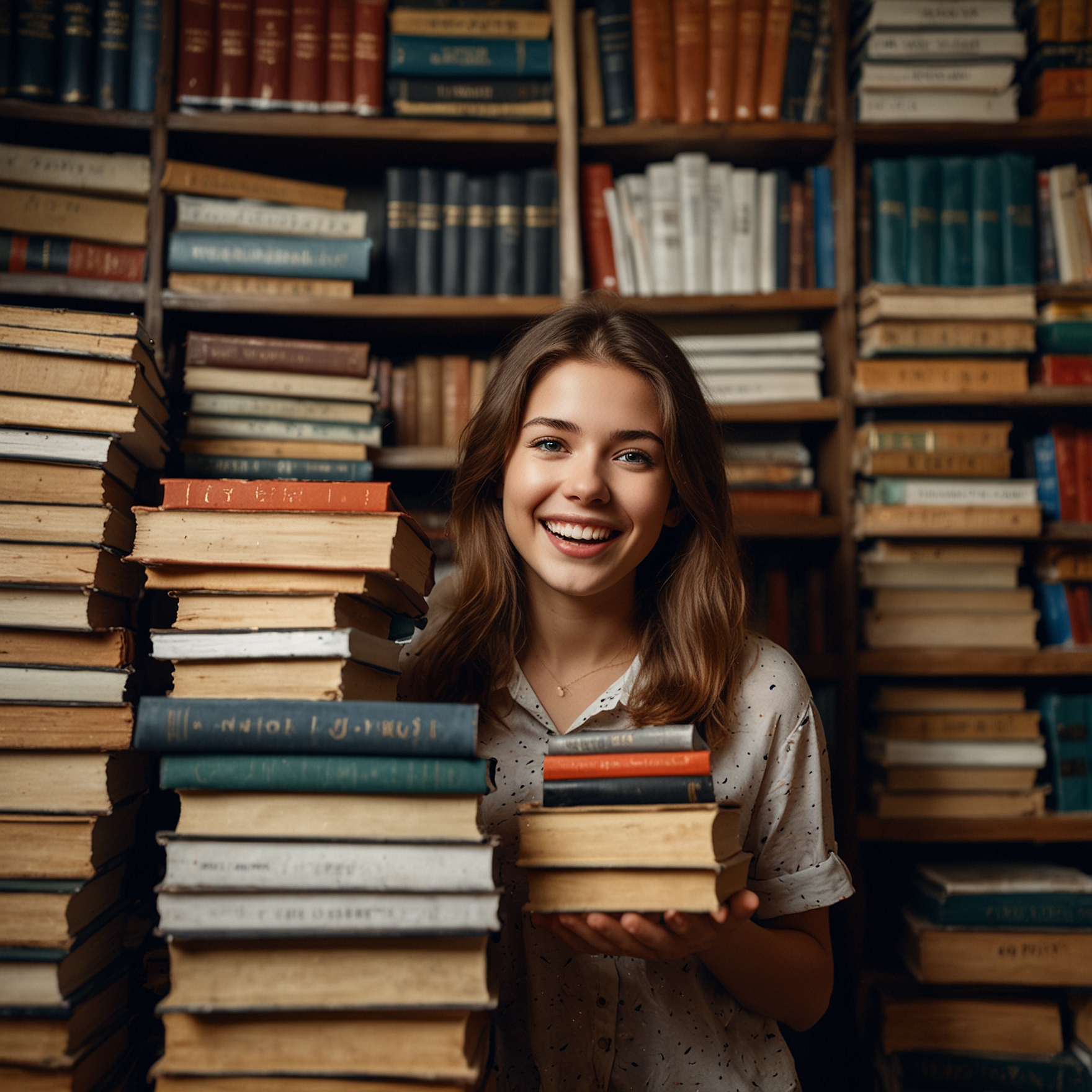 Curiosity: A scholar surounded by books Curiosity: A scholar surounded by books